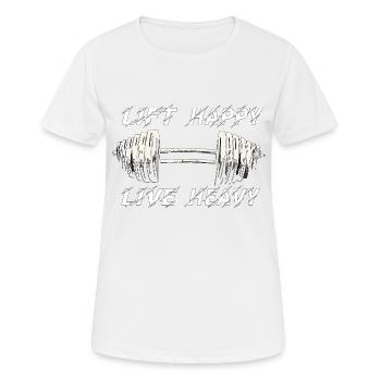 GYM TSHIRT - T-shirt respirant Femme - blanc - Devant - AI Model Female 172 dark (172cm)