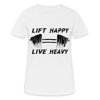 GYM TSHIRT - T-shirt respirant Femme - blanc - Devant - AI Model Female 172 dark (172cm)