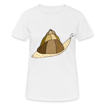 Snail - Women's Breathable T-Shirt - white - Front - AI Model Female 172 dark (172cm)