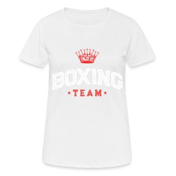 Boxing Team Boxers - Women's Breathable T-Shirt - white - Front - AI Model Female 172 dark (172cm)