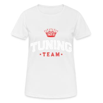 Équipe de tuning - T-shirt respirant Femme - blanc - Devant - AI Model Female 172 dark (172cm)