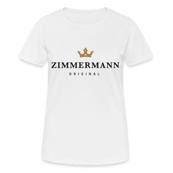 Zimmermann - Frauen T-Shirt atmungsaktiv - Weiß - Vorne - AI Model Female 172 dark (172cm)