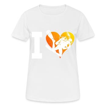 Taucher Scuba Taucher Diving Scuba Tauchen - Frauen T-Shirt atmungsaktiv - Weiß - Vorne - AI Model Female 172 dark (172cm)