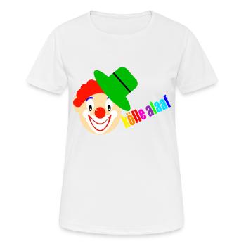 Clown dit kölle alaaf - T-shirt respirant Femme - blanc - Devant - AI Model Female 172 dark (172cm)