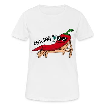 Lustiges Bild Witzig Humor Geschenkidee - Frauen T-Shirt atmungsaktiv - Weiß - Vorne - AI Model Female 172 dark (172cm)