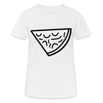 part de pizza - T-shirt respirant Femme - blanc - Devant - AI Model Female 172 dark (172cm)