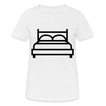 lit - T-shirt respirant Femme - blanc - Devant - AI Model Female 172 dark (172cm)