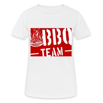 Grillen Barbecue Bbq Team - Frauen T-Shirt atmungsaktiv - Weiß - Vorne - AI Model Female 172 dark (172cm)