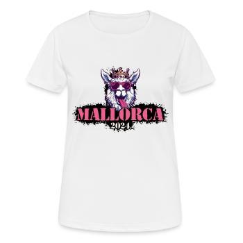 Mallorca 2024 Alpaga - T-shirt respirant Femme - blanc - Devant - AI Model Female 172 dark (172cm)