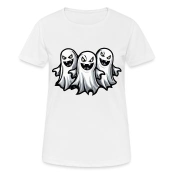 Ghosts Halloween Ghost - Women's Breathable T-Shirt - white - Front - AI Model Female 172 dark (172cm)