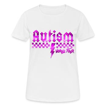Sensibilisation à l’autisme différent différent mieux - T-shirt respirant Femme - blanc - Devant - AI Model Female 172 dark (172cm)