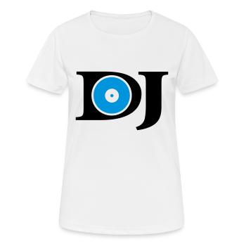 dj gear - Women's Breathable T-Shirt - white - Front - AI Model Female 172 dark (172cm)