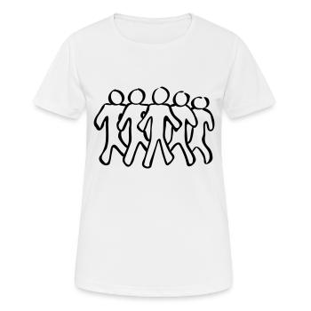 team players - Women's Breathable T-Shirt - white - Front - AI Model Female 172 dark (172cm)