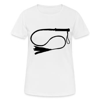 Peitsche - Frauen T-Shirt atmungsaktiv - Weiß - Vorne - AI Model Female 172 dark (172cm)