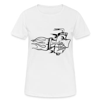 Tune it! - T-shirt respirant Femme - blanc - Devant - AI Model Female 172 dark (172cm)