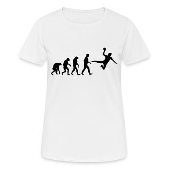 handball evolution hand-ball - T-shirt respirant Femme - blanc - Devant - AI Model Female 172 dark (172cm)