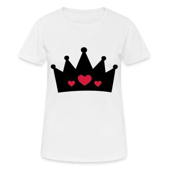 Couronne (couronne) 05.3 - T-shirt respirant Femme - blanc - Devant - AI Model Female 172 dark (172cm)