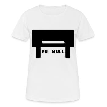 tischkicker kicker - Frauen T-Shirt atmungsaktiv - Weiß - Vorne - AI Model Female 172 dark (172cm)