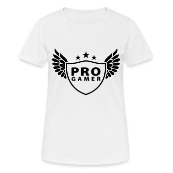 progamer - Women's Breathable T-Shirt - white - Front - AI Model Female 172 dark (172cm)
