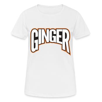 Ginger! Proud Ginger! - Women's Breathable T-Shirt - white - Front - AI Model Female 172 dark (172cm)