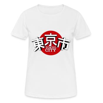 La ville de Tokyo au Japon - T-shirt respirant Femme - blanc - Devant - AI Model Female 172 dark (172cm)