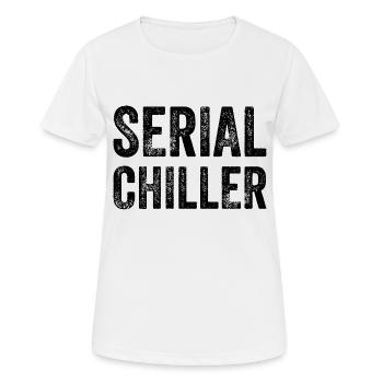 REFROIDISSEUR DE SÉRIE Idée cadeau drôle - T-shirt respirant Femme - blanc - Devant - AI Model Female 172 dark (172cm)
