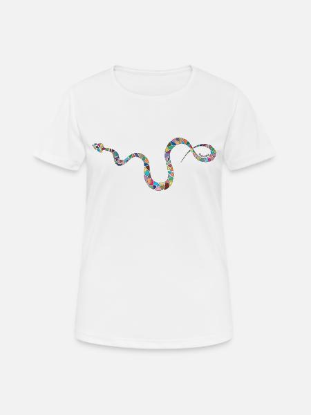 Colorful Snake - Colorful snake - Women's Breathable T-Shirt - white