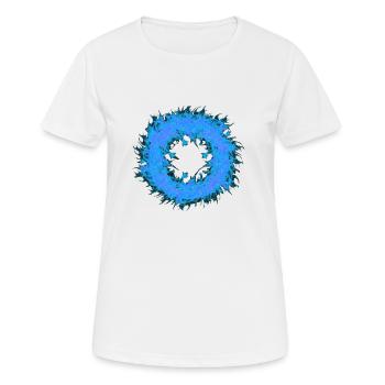 Blue Ring of Fire - Women's Breathable T-Shirt - white - Front - AI Model Female 172 dark (172cm)