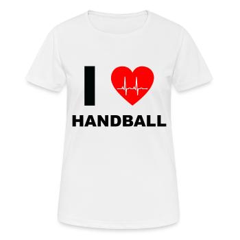 J'aime le handball - J'aime le handball - T-shirt respirant Femme - blanc - Devant - AI Model Female 172 dark (172cm)