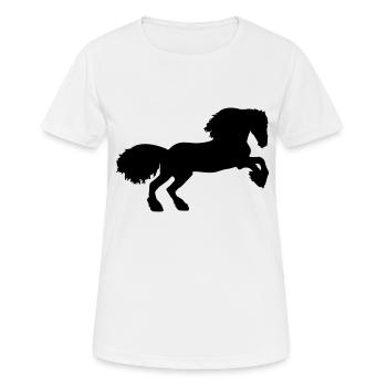 Friese - Frauen T-Shirt atmungsaktiv - Weiß - Vorne - AI Model Female 172 dark (172cm)