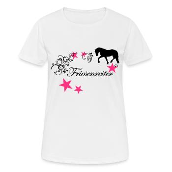 Fries tab - Women's Breathable T-Shirt - white - Front - AI Model Female 172 dark (172cm)