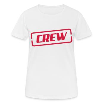 crew - T-shirt respirant Femme - blanc - Devant - AI Model Female 172 dark (172cm)