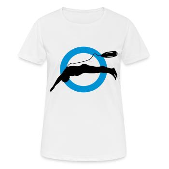 Rettungsschwimmer - Frauen T-Shirt atmungsaktiv - Weiß - Vorne - AI Model Female 172 dark (172cm)