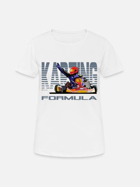 Karting - T-shirt respirant Femme - blanc