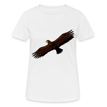 Oiseau Aigle anmut oiseaux de proie - T-shirt respirant Femme - blanc - Devant - AI Model Female 172 dark (172cm)