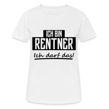 ich bin rentner - Frauen T-Shirt atmungsaktiv - Weiß - Vorne - AI Model Female 172 dark (172cm)