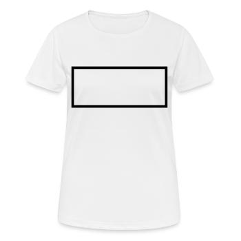 Form Symbol Quadratisch Oval Rund Fertigen Passt - Frauen T-Shirt atmungsaktiv - Weiß - Vorne - AI Model Female 172 dark (172cm)