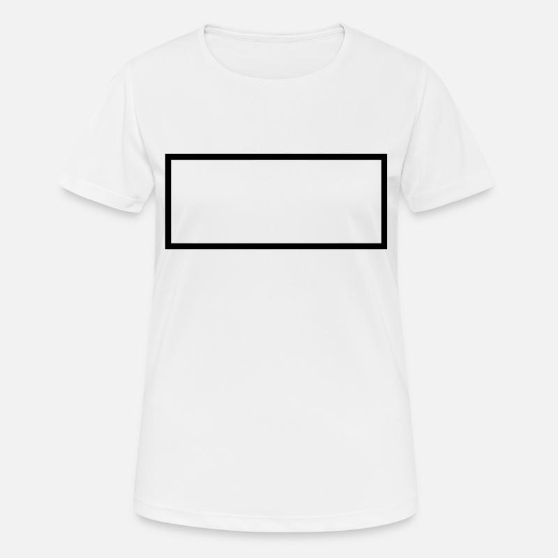 Rectangle - Rechteck - Form - Customize it ! - Women's Breathable T-Shirt - white