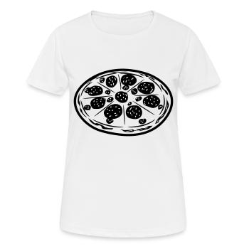 fast food pizza - Frauen T-Shirt atmungsaktiv - Weiß - Vorne - AI Model Female 172 dark (172cm)