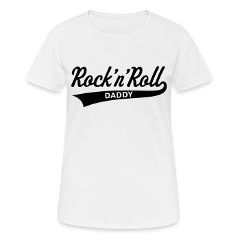Rock 'n' Roll Daddy (Papa / Papi / Vatertag) - Frauen T-Shirt atmungsaktiv - Weiß - Vorne - AI Model Female 172 dark (172cm)