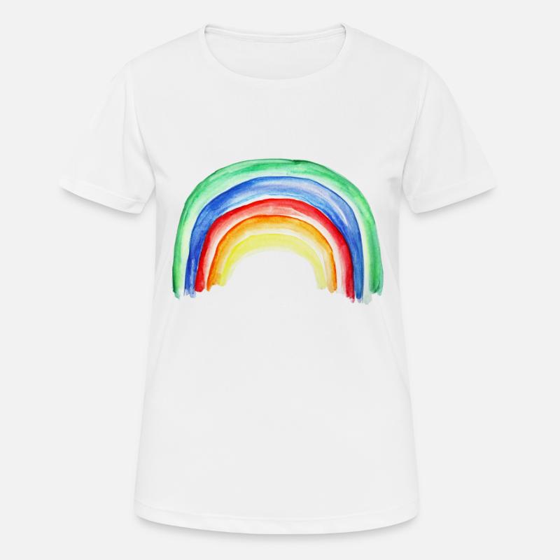 rainbow rainbow - Women's Breathable T-Shirt - white