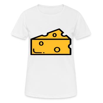 fromage - T-shirt respirant Femme - blanc - Devant - AI Model Female 172 dark (172cm)