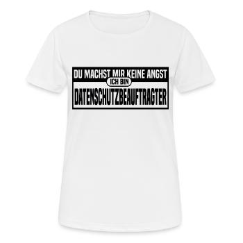 Datenschutzbeauftragter - Frauen T-Shirt atmungsaktiv - Weiß - Vorne - AI Model Female 172 dark (172cm)