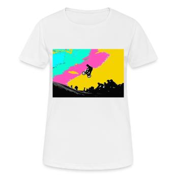 bmx - T-shirt respirant Femme - blanc - Devant - AI Model Female 172 dark (172cm)
