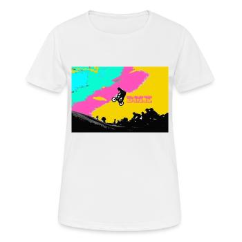 bmx - T-shirt respirant Femme - blanc - Devant - AI Model Female 172 dark (172cm)