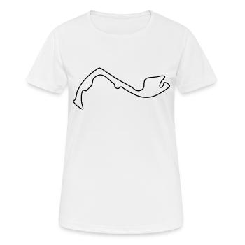 Rennstrecke in Monaco - Frauen T-Shirt atmungsaktiv - Weiß - Vorne - AI Model Female 172 dark (172cm)