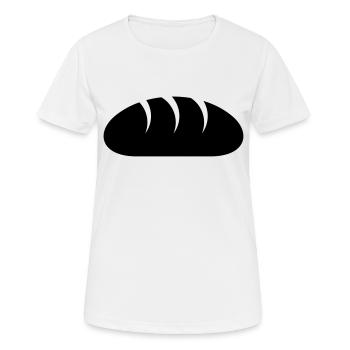 Brot - Frauen T-Shirt atmungsaktiv - Weiß - Vorne - AI Model Female 172 dark (172cm)