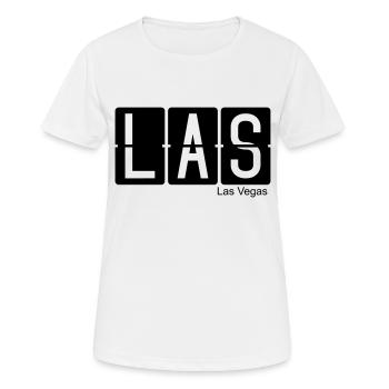 Las Vegas - T-shirt respirant Femme - blanc - Devant - AI Model Female 172 dark (172cm)