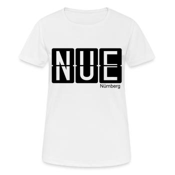 Nuremberg - T-shirt respirant Femme - blanc - Devant - AI Model Female 172 dark (172cm)