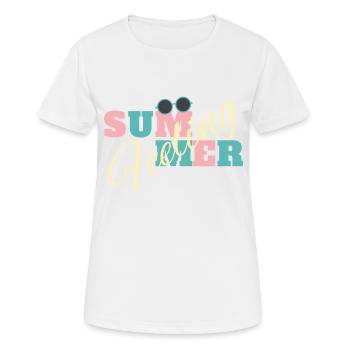 Summer Feeling - Women's Breathable T-Shirt - white - Front - AI Model Female 172 dark (172cm)